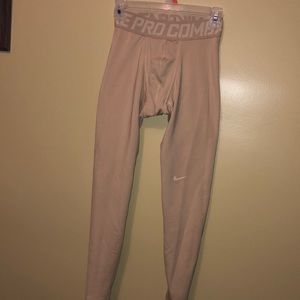 Nike Pro Combat Gold Athletic Tights